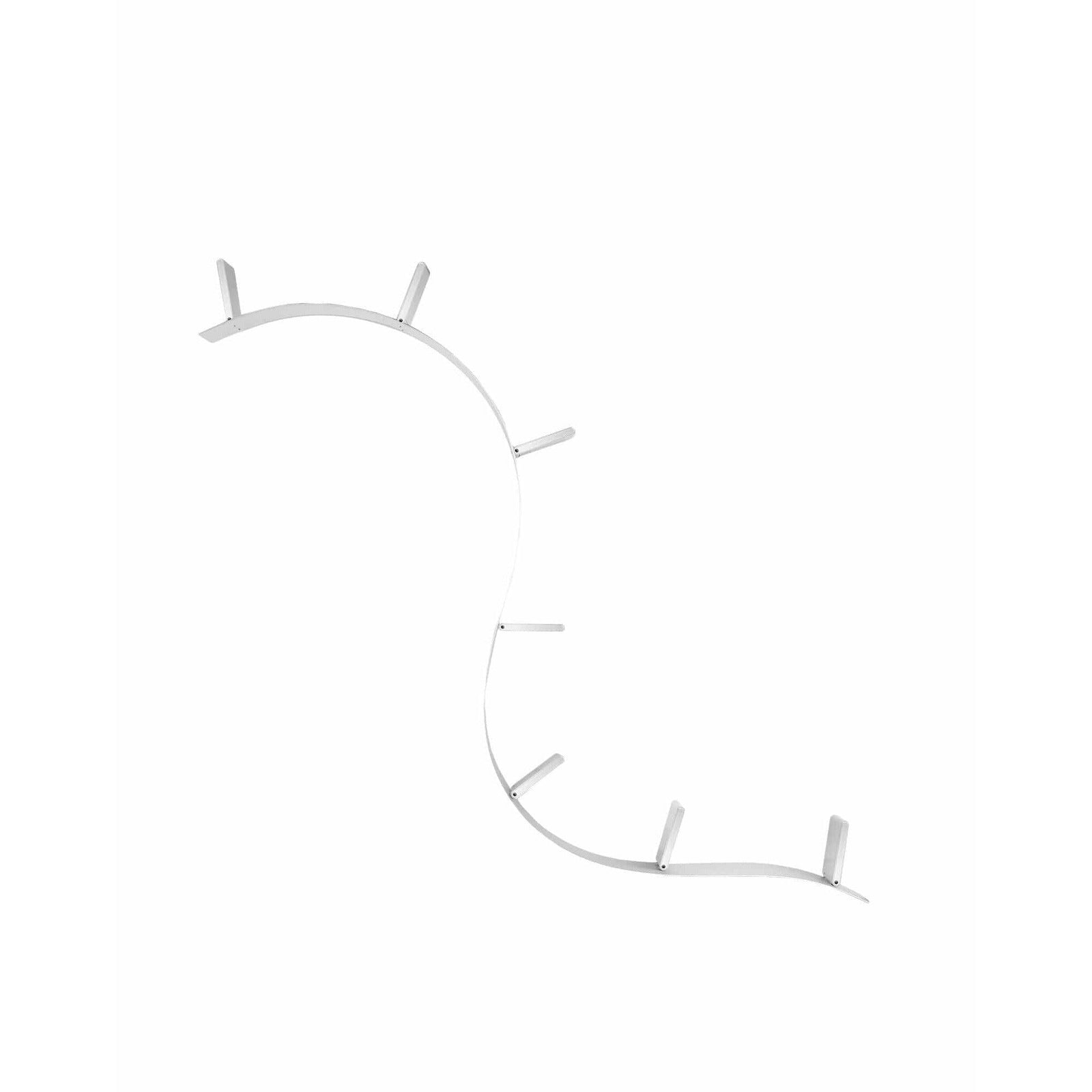 Bookworm Adjustable Wall-Mounted Bookshelf With 7 Bookends - Curated - Accessory - Kartell