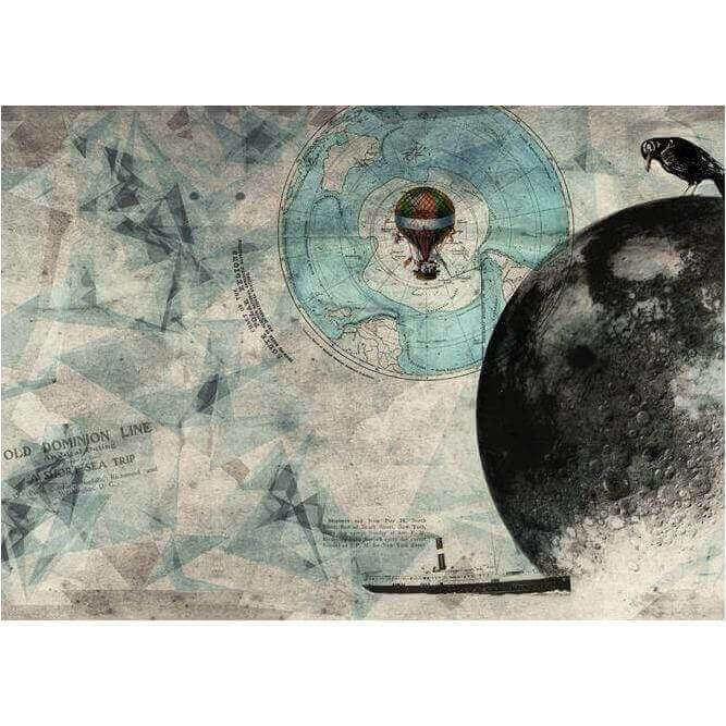 Man on the Moon - Curated - Wallpaper - Wall & Decò