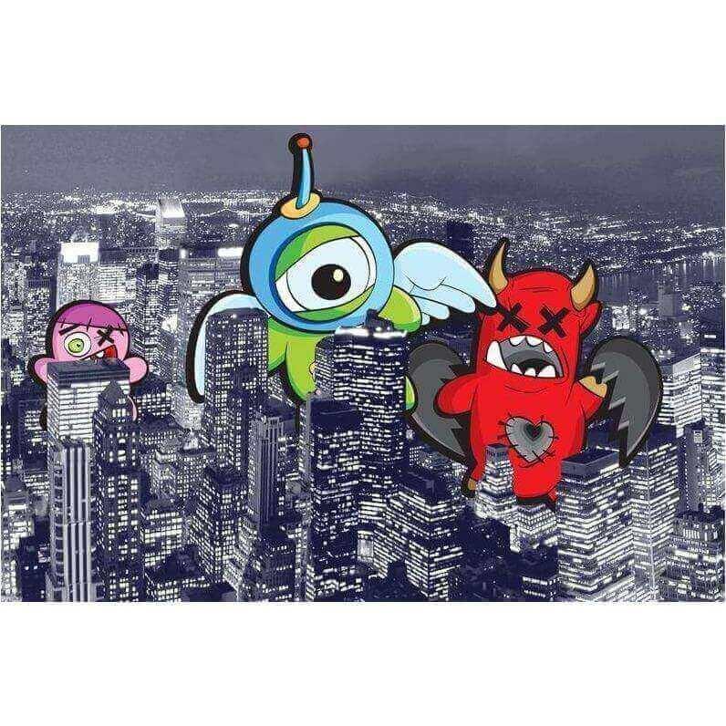 New York Under Attack1 - Curated - Wallpaper - Wall & Decò