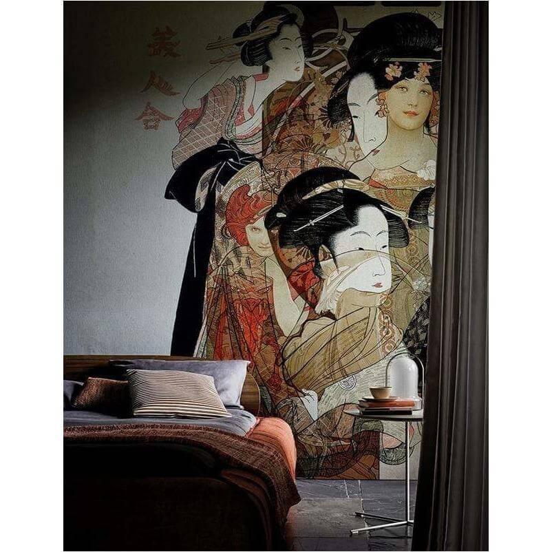 Nouveau Geisha - Curated - Wallpaper - Wall & Decò