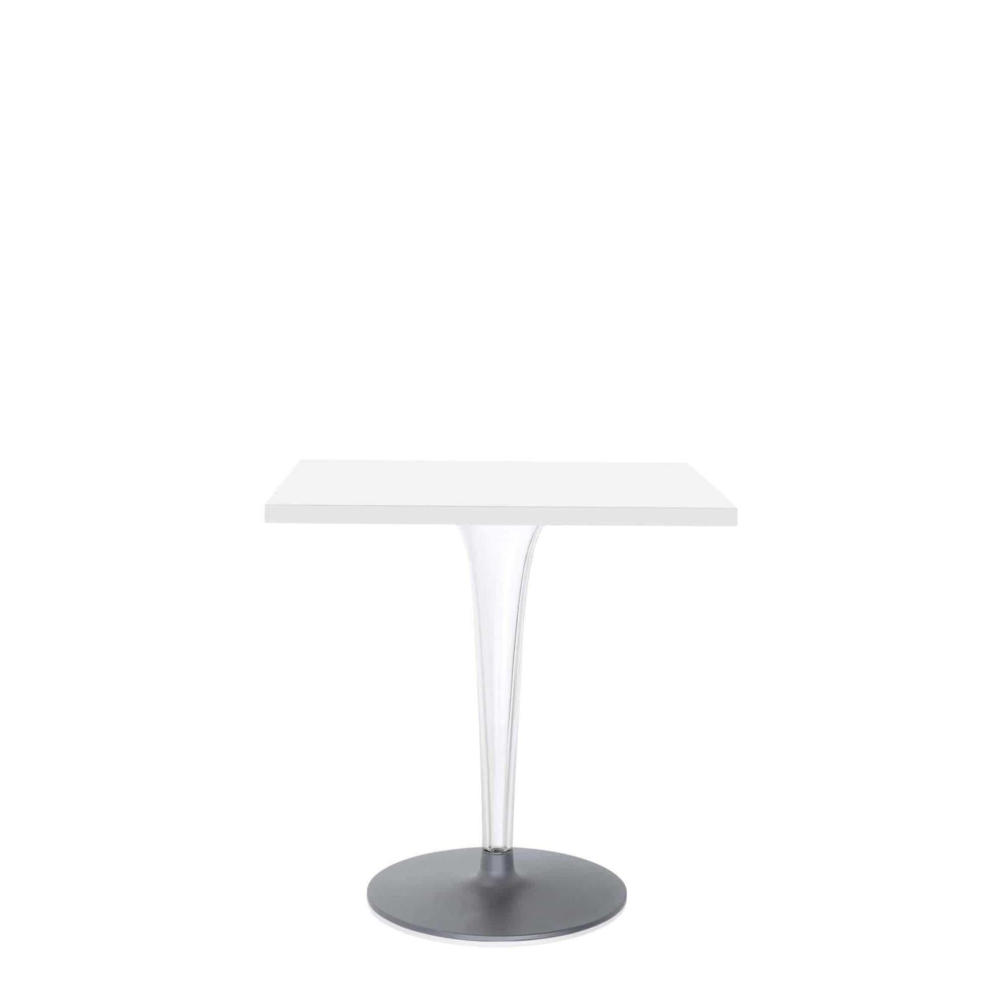 Toptop 23" Round Café Table with Rounded Pleated Leg and Rounded Base - Curated - Furniture - Kartell