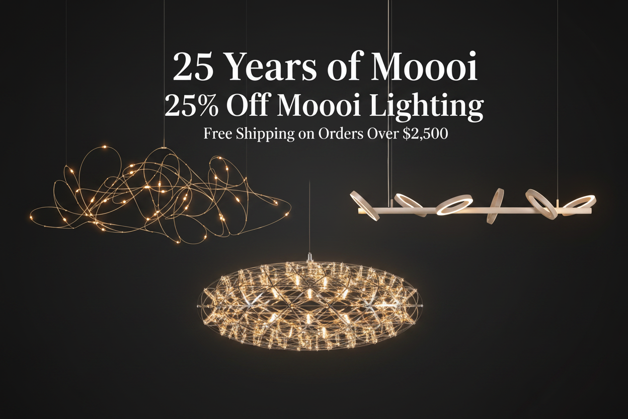 Moooi Lighting 25th Anniversary Sale Banner