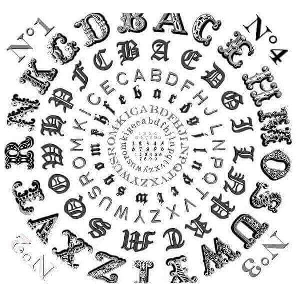 Alphabetical Swirl - Curated - Wallpaper - Wall &amp; Decò