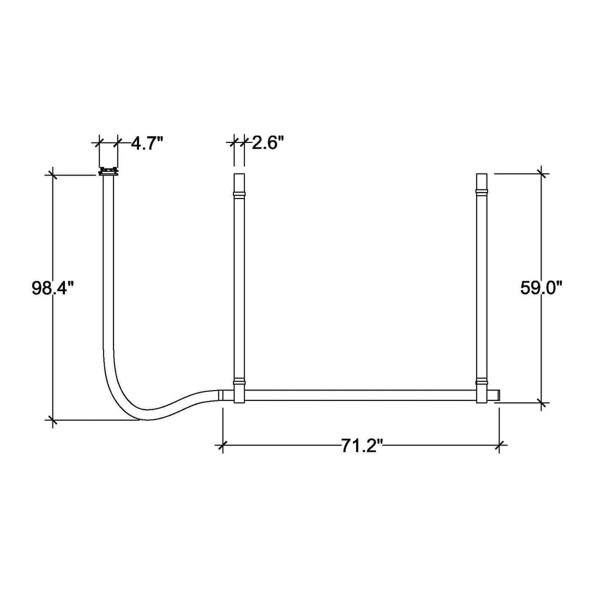 Belt - Leather Wrapped Linear Pendant - Curated - Lighting - Flos