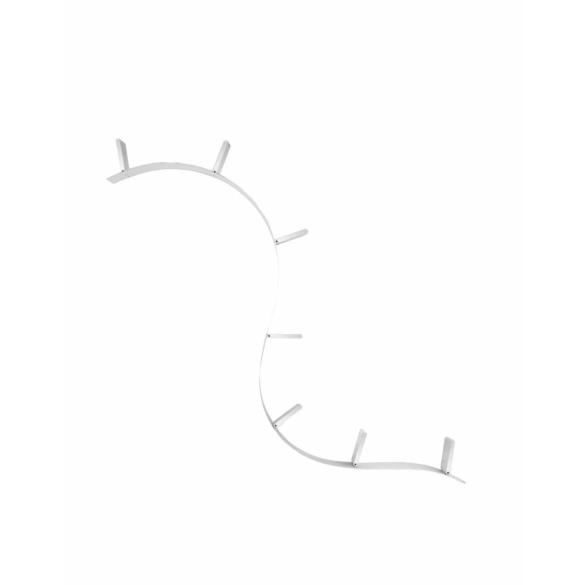 Bookworm Adjustable Wall-Mounted Bookshelf With 7 Bookends - Curated - Accessory - Kartell