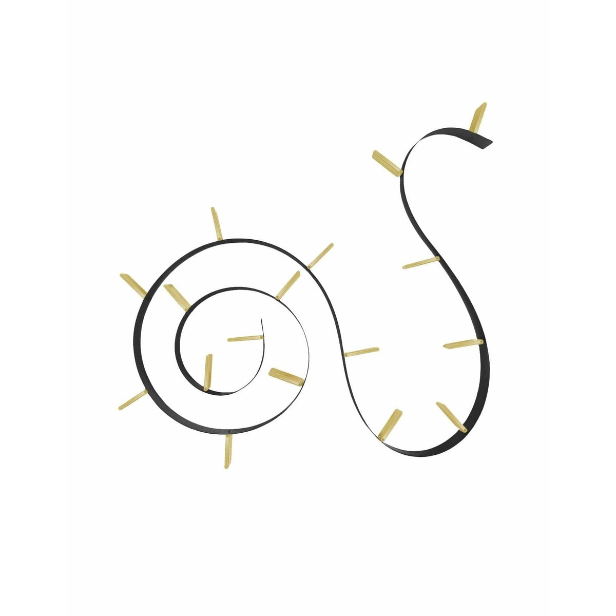 Bookworm Adjustable Wall-Mounted Bookshelf With 7 Bookends - Curated - Accessory - Kartell