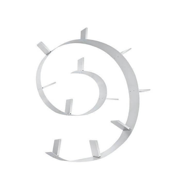 Bookworm Adjustable Wall-Mounted Bookshelf With 7 Bookends - Curated - Accessory - Kartell