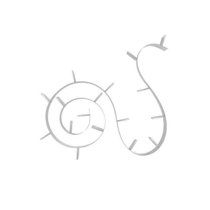 Bookworm Adjustable Wall-Mounted Bookshelf With 7 Bookends - Curated - Accessory - Kartell