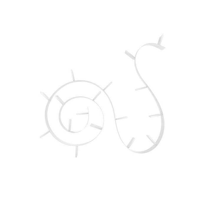 Bookworm Adjustable Wall-Mounted Bookshelf With 7 Bookends - Curated - Accessory - Kartell