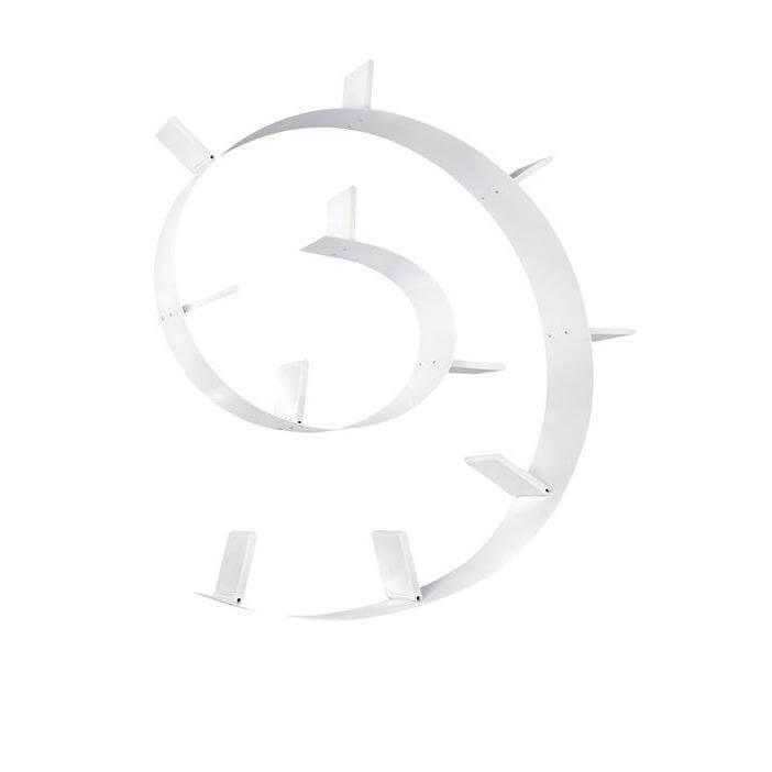 Bookworm Adjustable Wall-Mounted Bookshelf With 7 Bookends - Curated - Accessory - Kartell