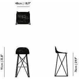 Carbon Bar Stool - Curated - Furniture - Moooi