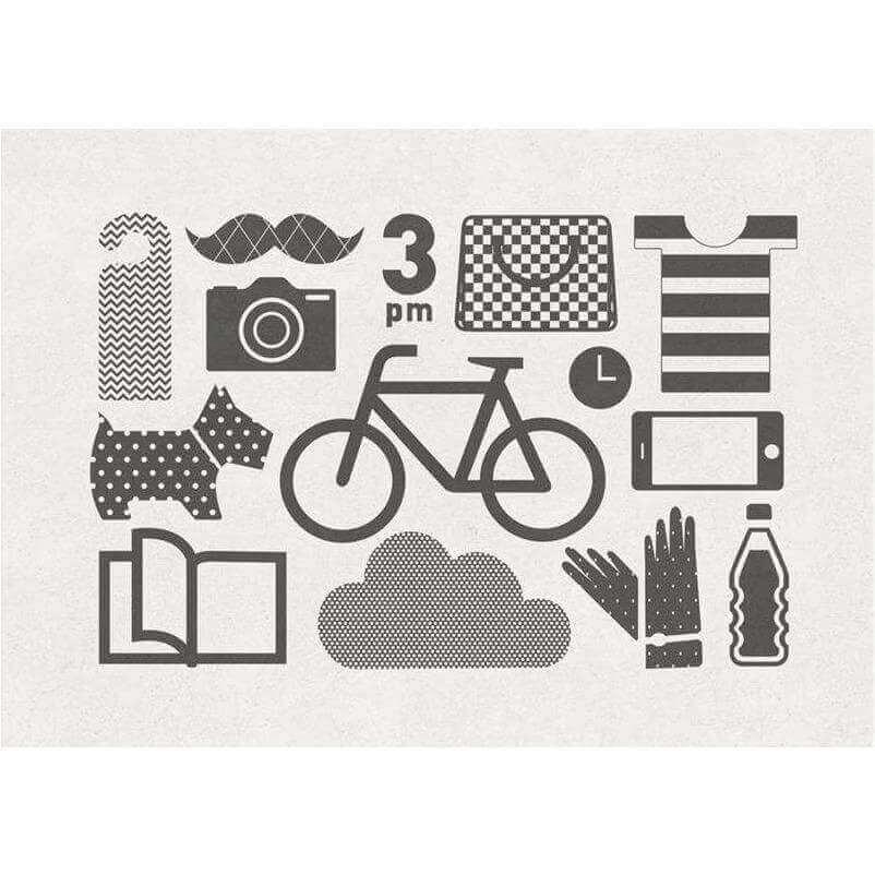 Flat Icon - Curated - Wallpaper - Wall &amp; Decò