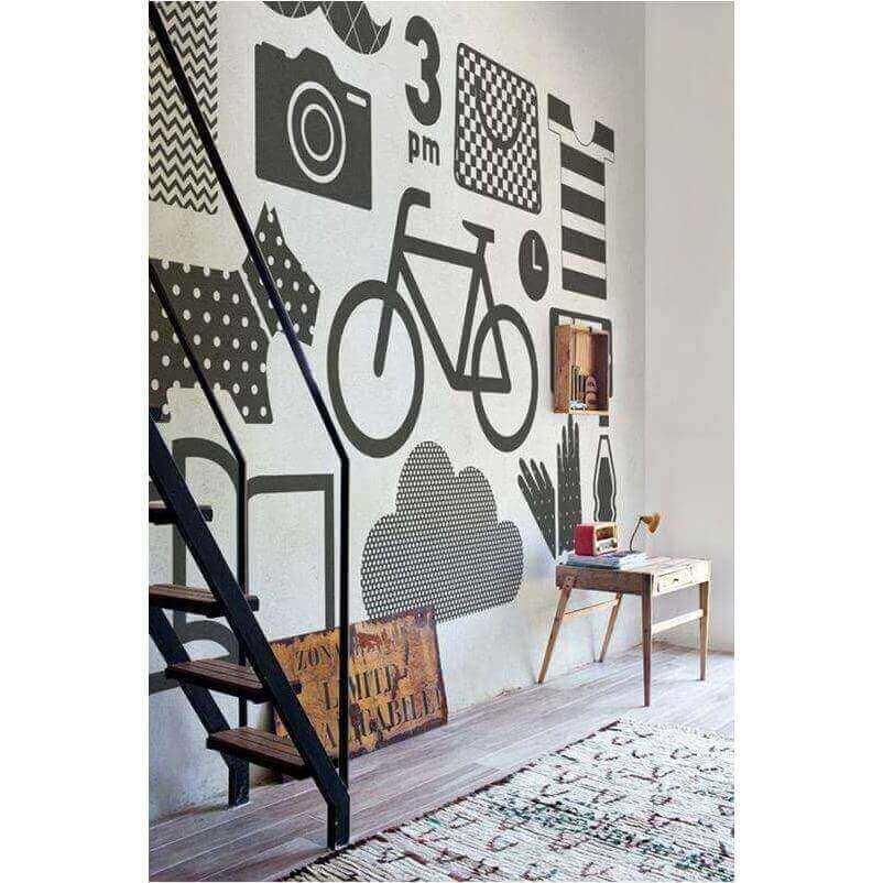 Flat Icon - Curated - Wallpaper - Wall &amp; Decò
