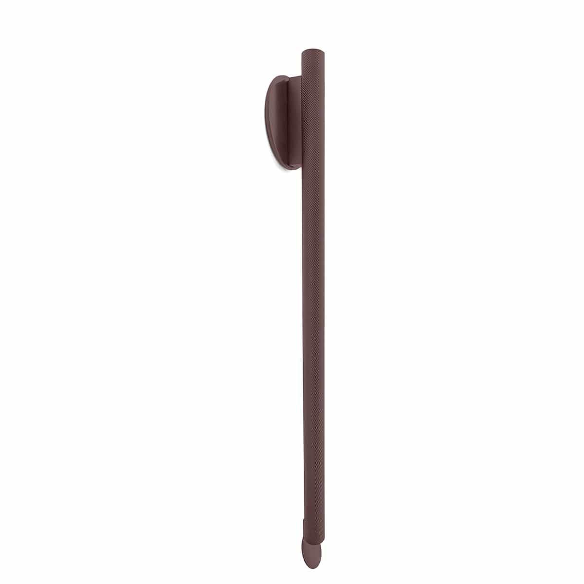 Flos Wall Lamp Spiga (3000K) / 1000mm / 39.4" / Dark Brown Flauta Indoor/Outdoor Wall Sconce