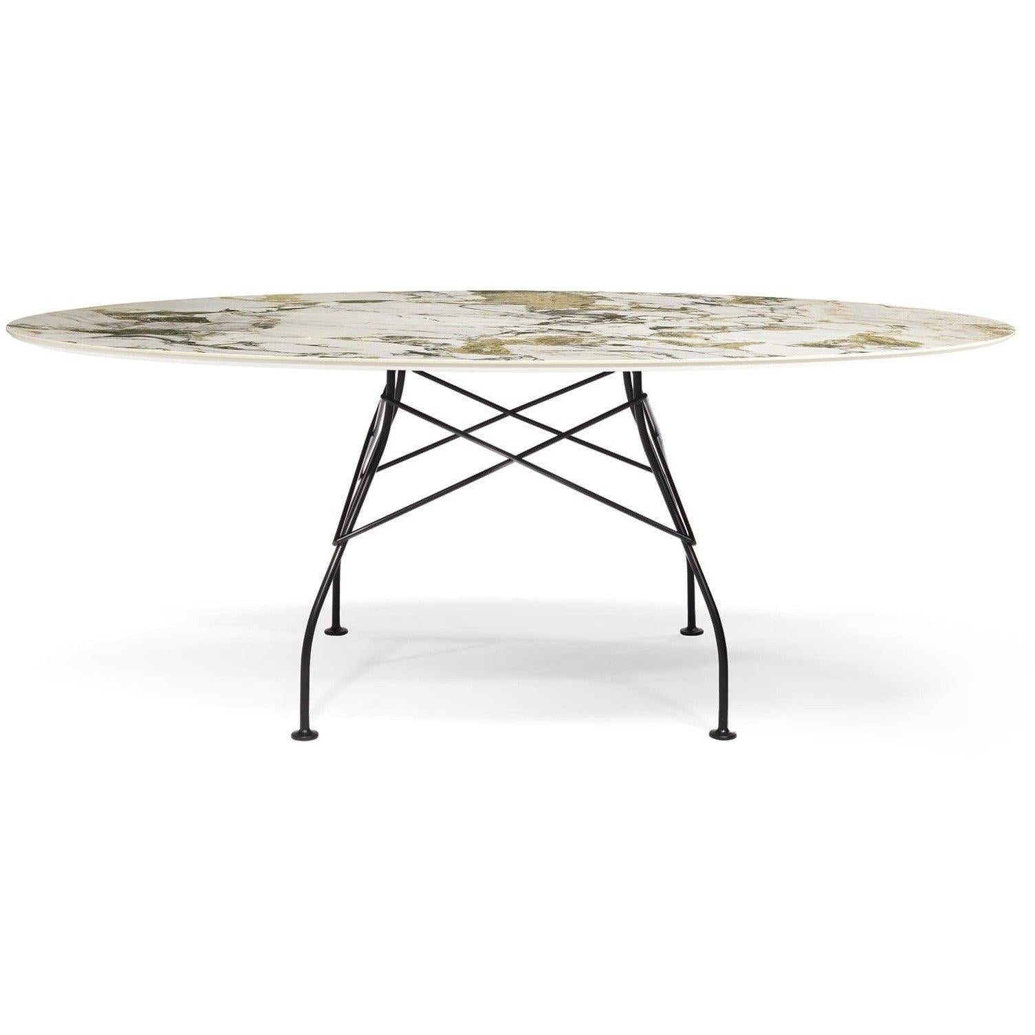 Glossy Outdoor Oval Table - Curated - Furniture - Kartell