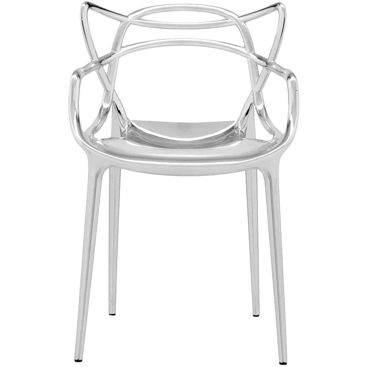 Masters Metallic Armchair (Set of 2) - Curated - Furniture - Kartell