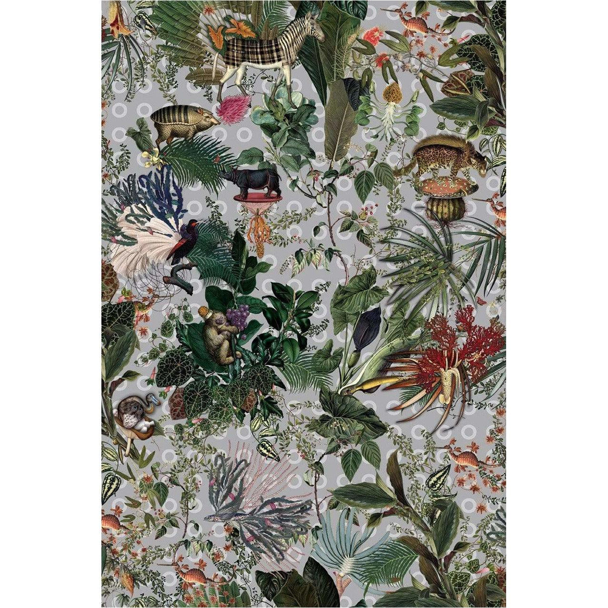 Menagerie of Extinct Animals Cloud Rectangle - Curated - Carpet - Moooi Carpets