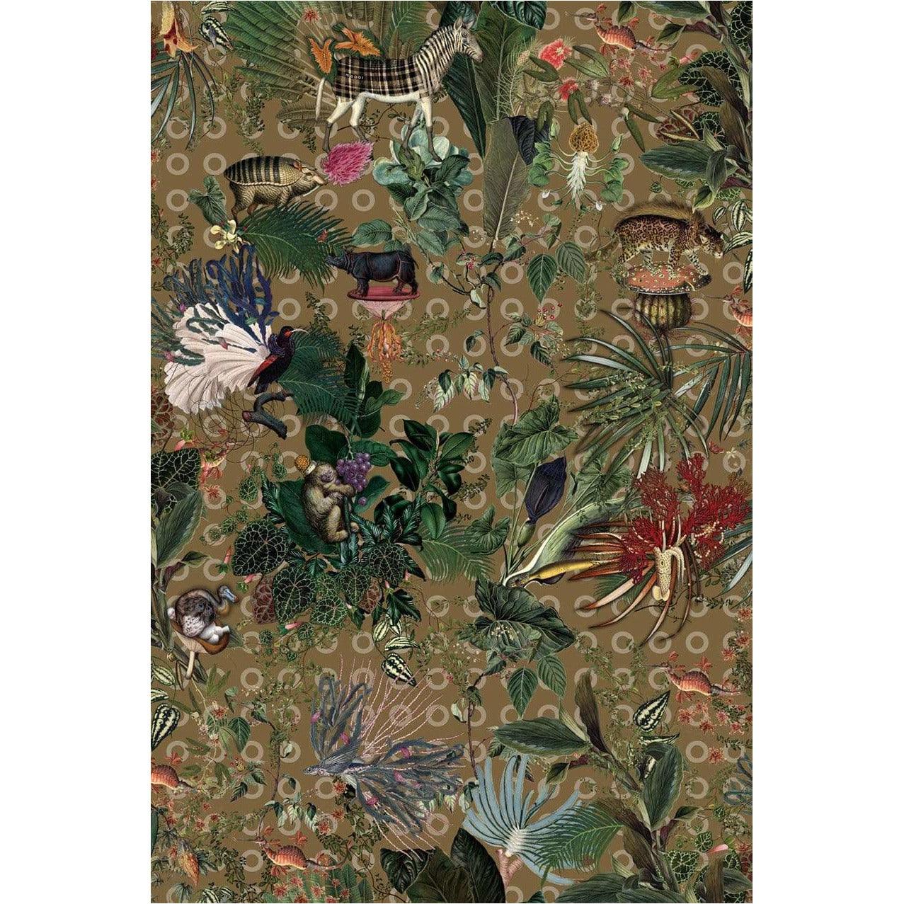 Menagerie of Extinct Animals Curry Rectangle - Curated - Carpet - Moooi Carpets