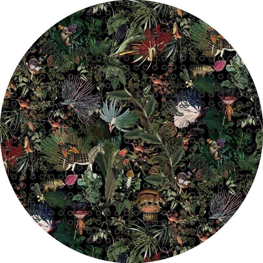 Menagerie of Extinct Animals Raven Round - Curated - Carpet - Moooi Carpets