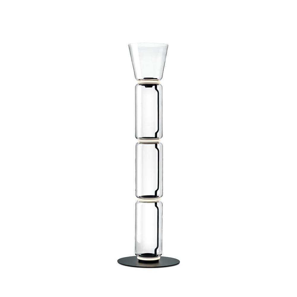 Noctambule Tall Cylinders with Cone or Bowl Top & Large Base Floor Lamp - Curated - Lighting - Flos