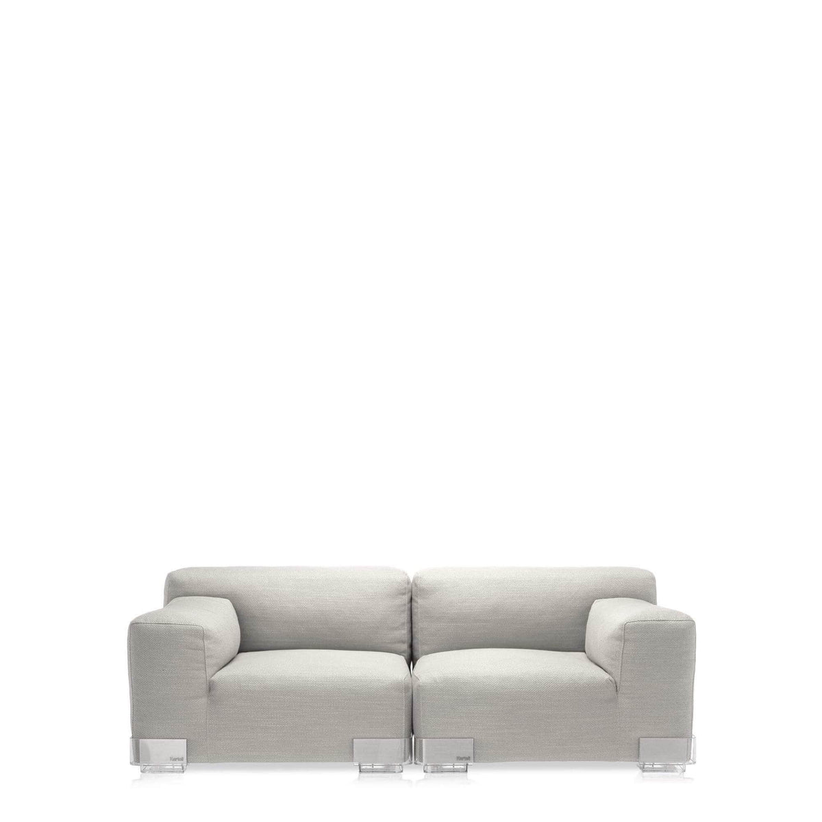 Plastics Duo Left End Seat with Nile Fabric - Curated - Furniture - Kartell