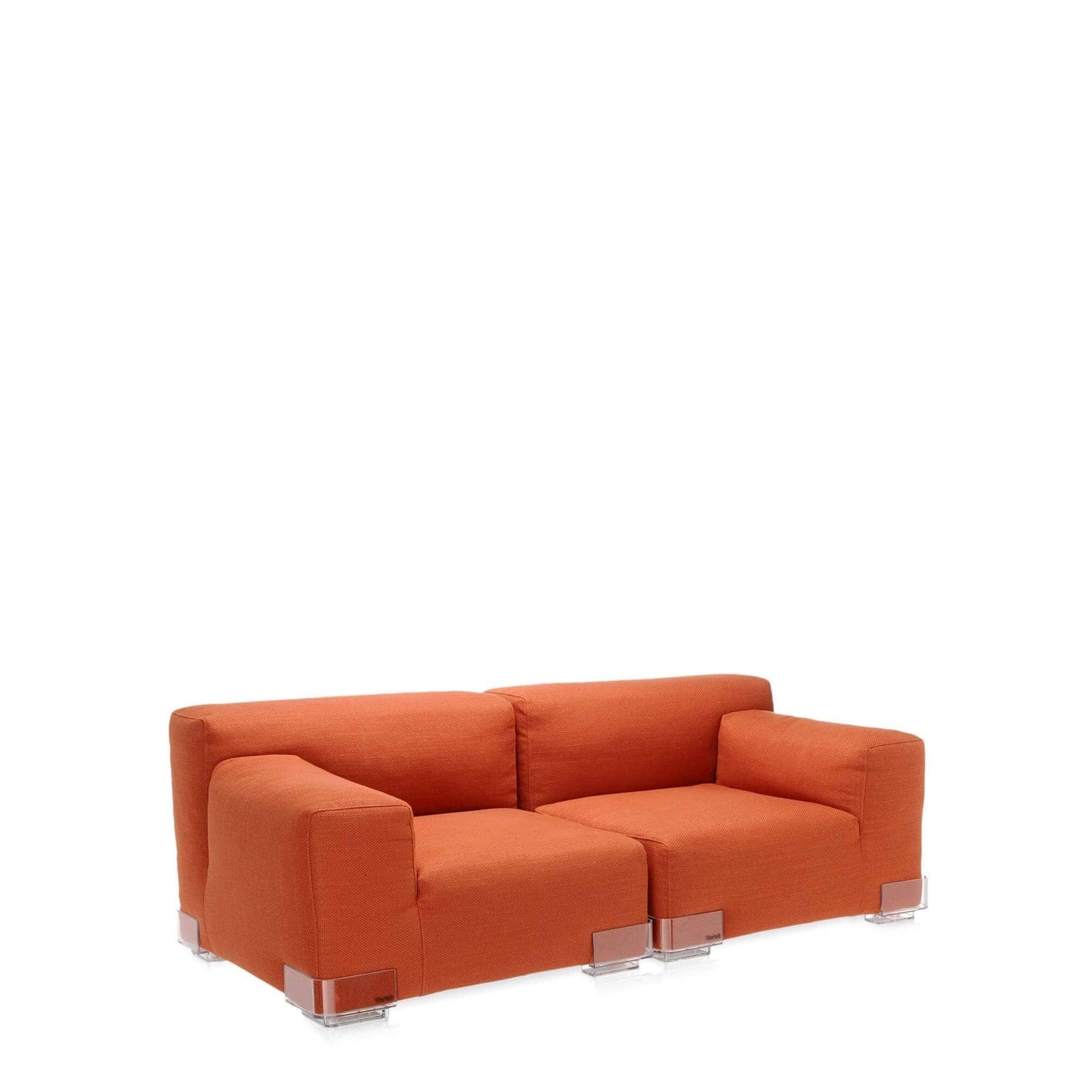 Plastics Duo Left End Seat with Nile Fabric - Curated - Furniture - Kartell