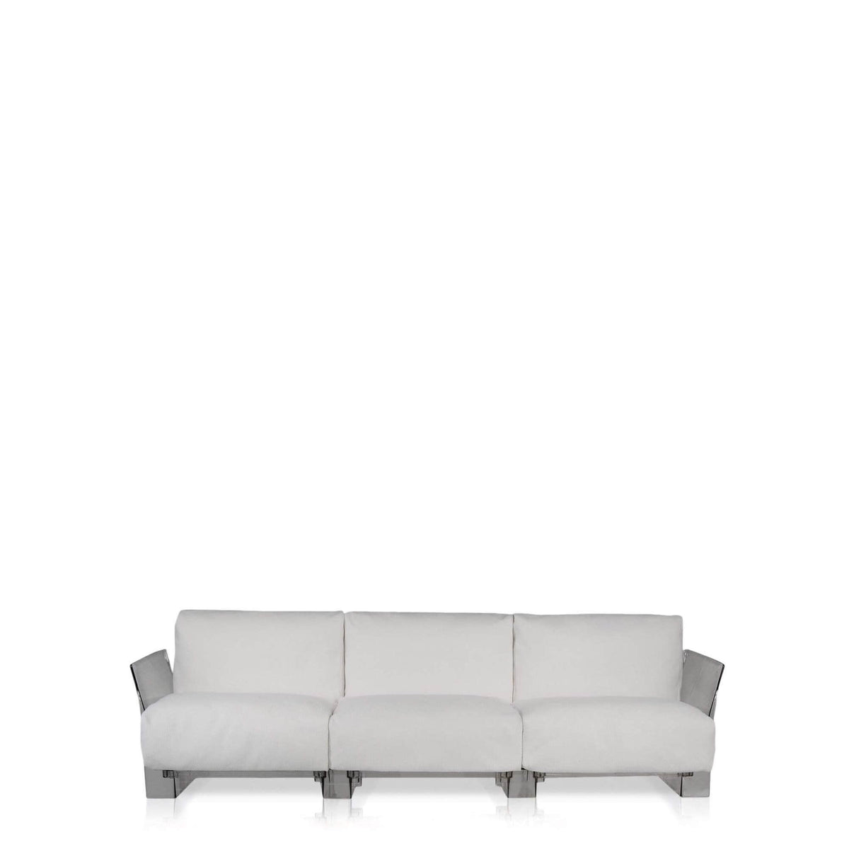 Pop Outdoor 3-Seater Sofa with Cushions - Curated - Furniture - Kartell