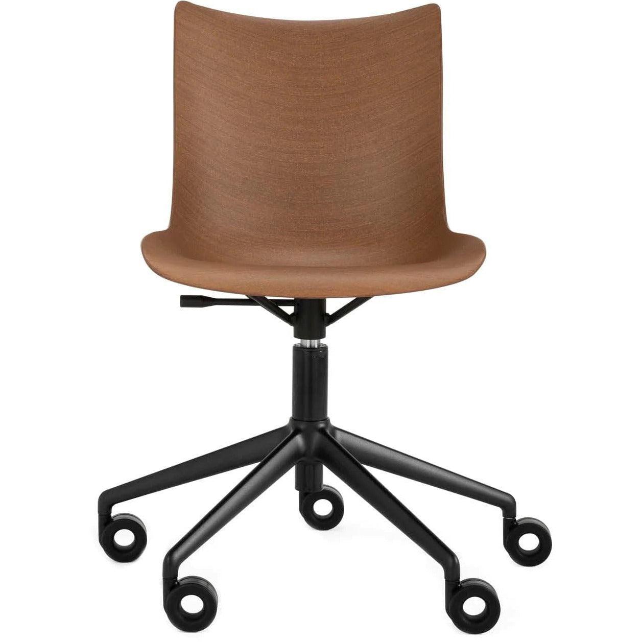 P/Wood Adjustable Height Desk Chair with Wheels - Curated - Furniture - Kartell