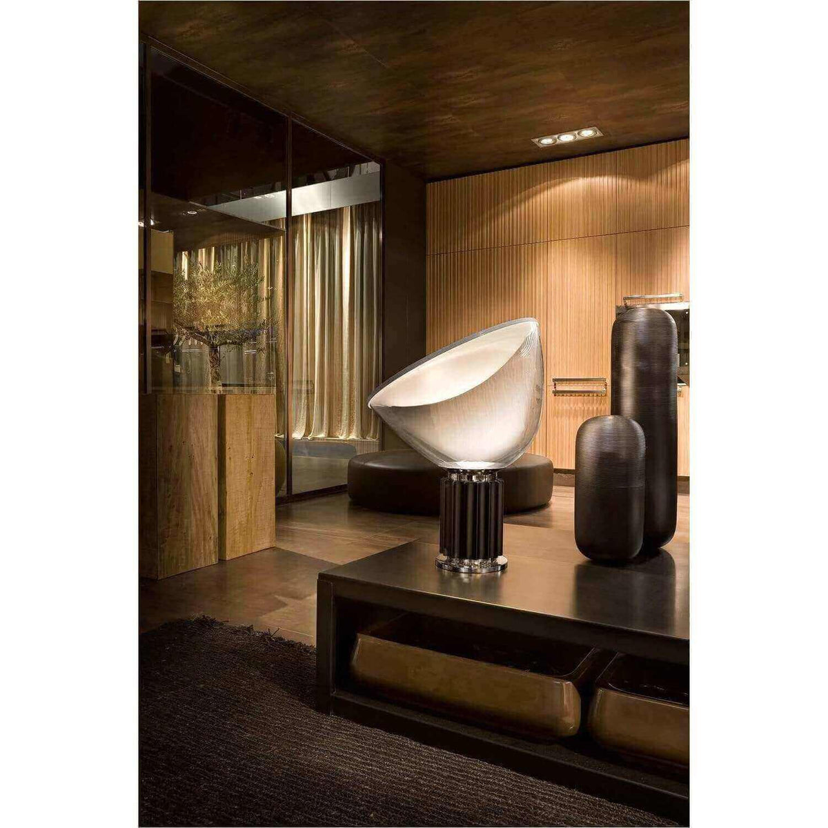 Taccia Small - LED Table Lamp with a Glass Diffuser - Curated - Lighting - Flos