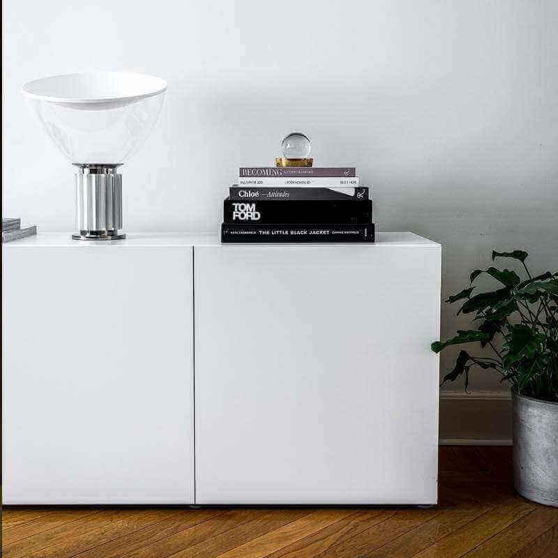 Taccia Small - LED Table Lamp with a Glass Diffuser - Curated - Lighting - Flos