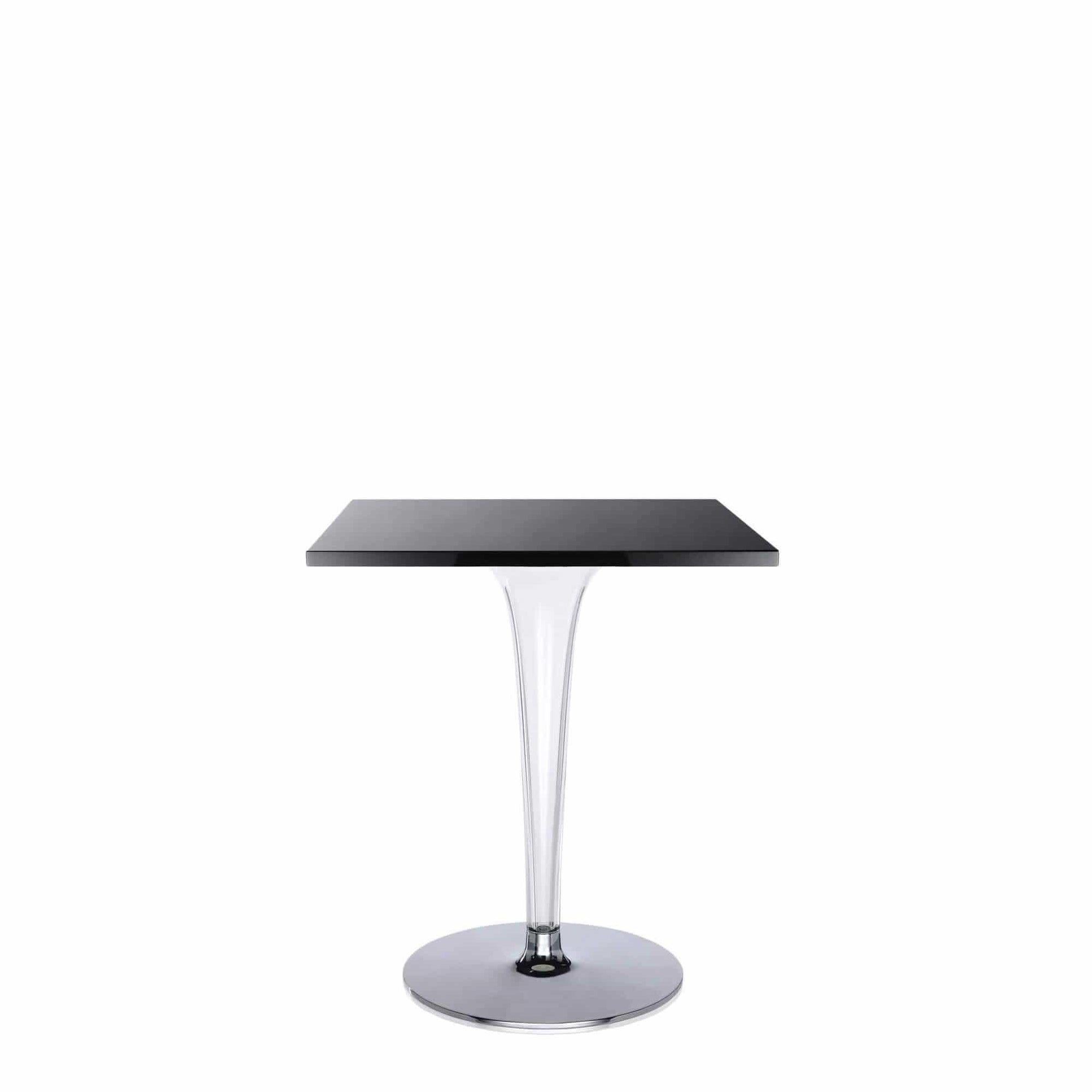 Toptop 23" Round Café Table with Rounded Pleated Leg and Rounded Base - Curated - Furniture - Kartell